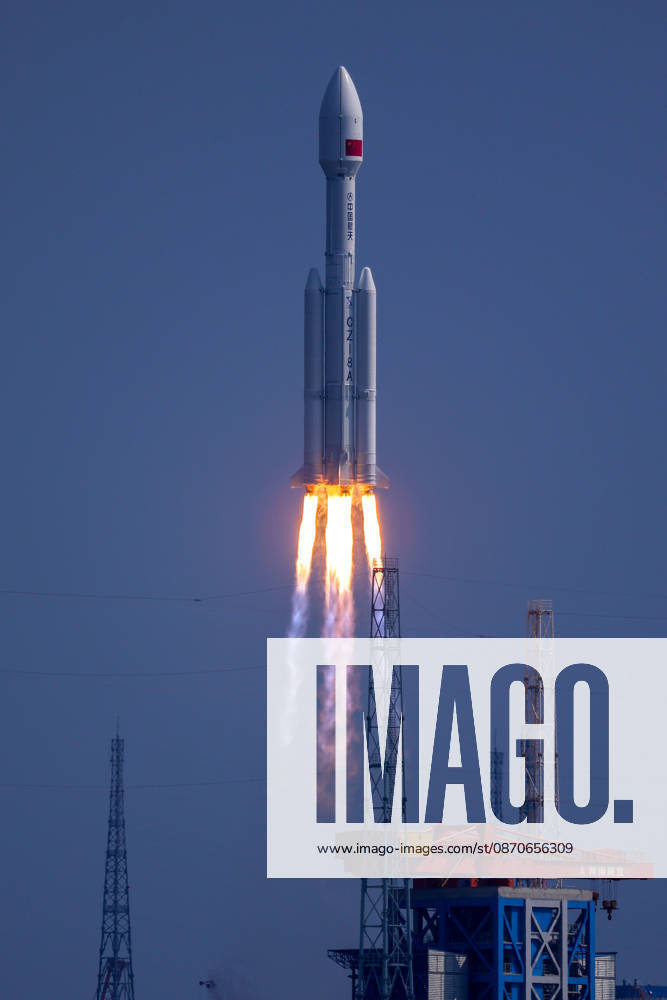 A Long March-8A carrier rocket carrying the 28th group of low-orbit internet satellites blasts off from the Hainan Commercial Spacecraft Launch Site on October 25, 2026 in Wenchang, Hainan Province of China. The rocket lifted off at 10:03 a.m. (Beijing Time) from the Hainan commercial spacecraft launch site. The payloads, the 28th group of low-orbit internet satellites, entered the designated orbit.