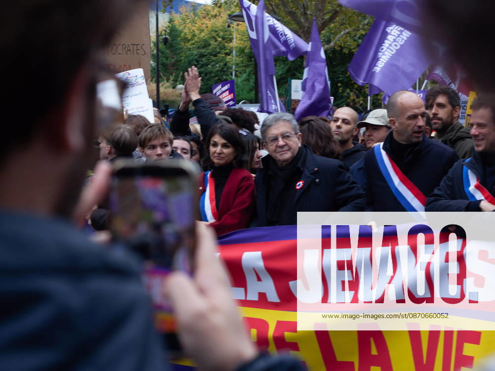 Protest on October 24 in Paris Jean-Luc Mélenchon, Manuel Bompard 460738 2026 09 24 Paris France