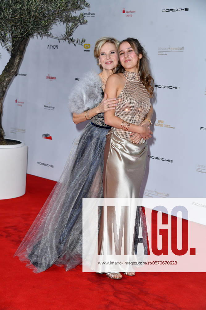 Andrea Kathrin Loewig with her daughter Josephine Emilia Loewig at the 2026 Leipzig Opera Ball at the Leipzig Opera on October 24, 2026