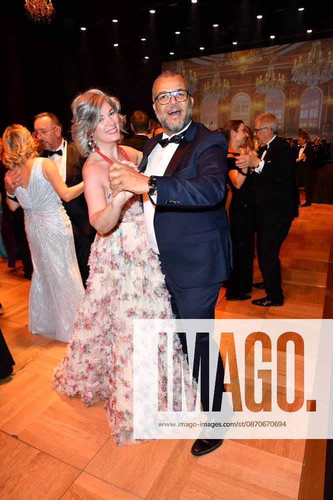 Cheryl Shepard with her husband Nikolaus Okonkwo at the 2026 Leipzig Opera Ball at the Leipzig Opera on October 24, 2026