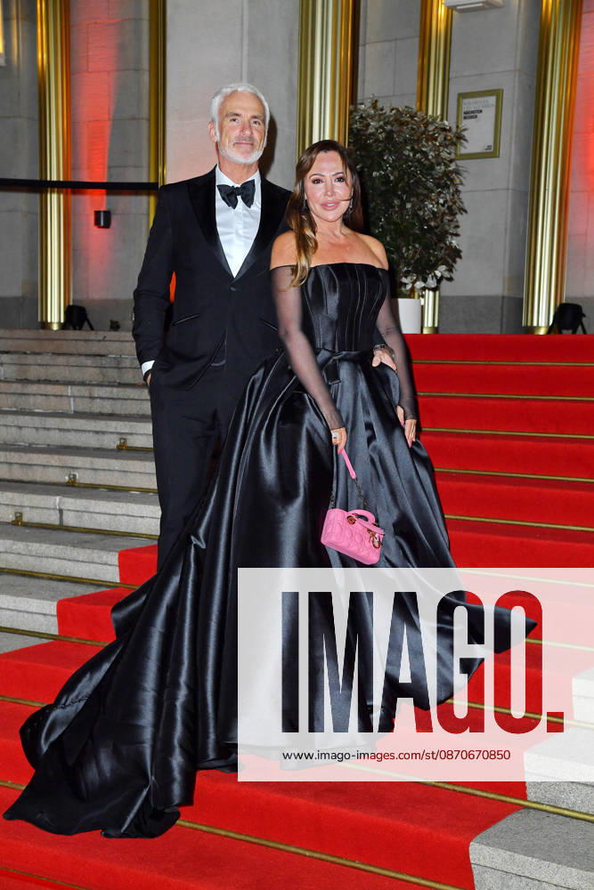 Simone Thomalla and Rene Marchand at the 2026 Leipzig Opera Ball at the Leipzig Opera on October 24, 2026