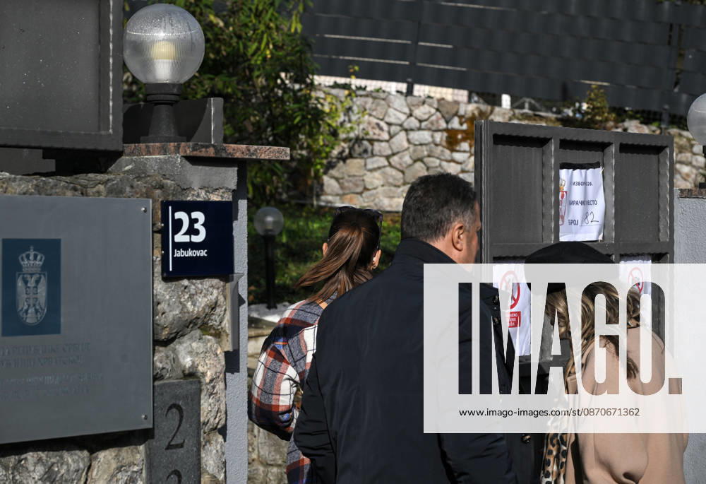 Serbian Citizens Queue to Vote in Zagreb in Early Parliamentary Election People wait in line outside the Embassy of the Republic of Serbia to cast their ballots in Serbia s early parliamentary election on October 25, 2026 in Zagreb, Croatia. JosipxRegovic PIXSELL