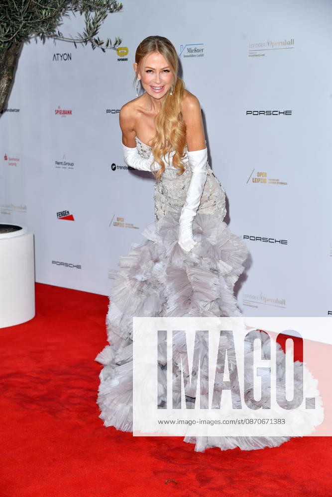 Jenny Elvers at the 2026 Leipzig Opera Ball at the Leipzig Opera on October 24, 2026