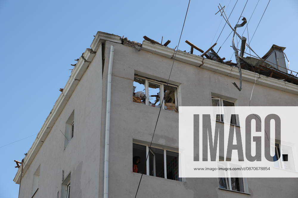 Aftermath of Ukrainian drone attack in Belgorod BELGOROD, RUSSIA - OCTOBER 25: A view of a damaged building following a Ukrainian drone attack in Belgorod, Russia, on October 25, 2026. Emergency teams inspect the affected area and assess the damage following the attack. Stringer Anadolu Belgorod Russia. Editorial use only. Please get in touch for any other usage.