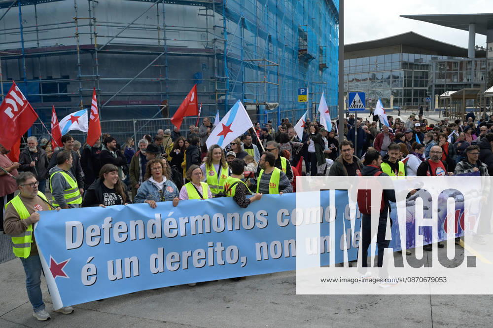 Against Police Repression Rally in A Coruna Protesters during a rally under the slogan Against Police Repression, on October 25, 2026, in A Coruna, Galicia, Spain. Galiza Nova, CIG, and Erguer, with the support of the BNG and the Coordinadora da Mocidade Socialista, have called for seven simultaneous rallies in Galician cities to condemn police actions during the protests over the visit of Vox leader, Santiago Abascal, to A Coruna on October 21, 2026 OCTOBER 25, 2026 M Spain
