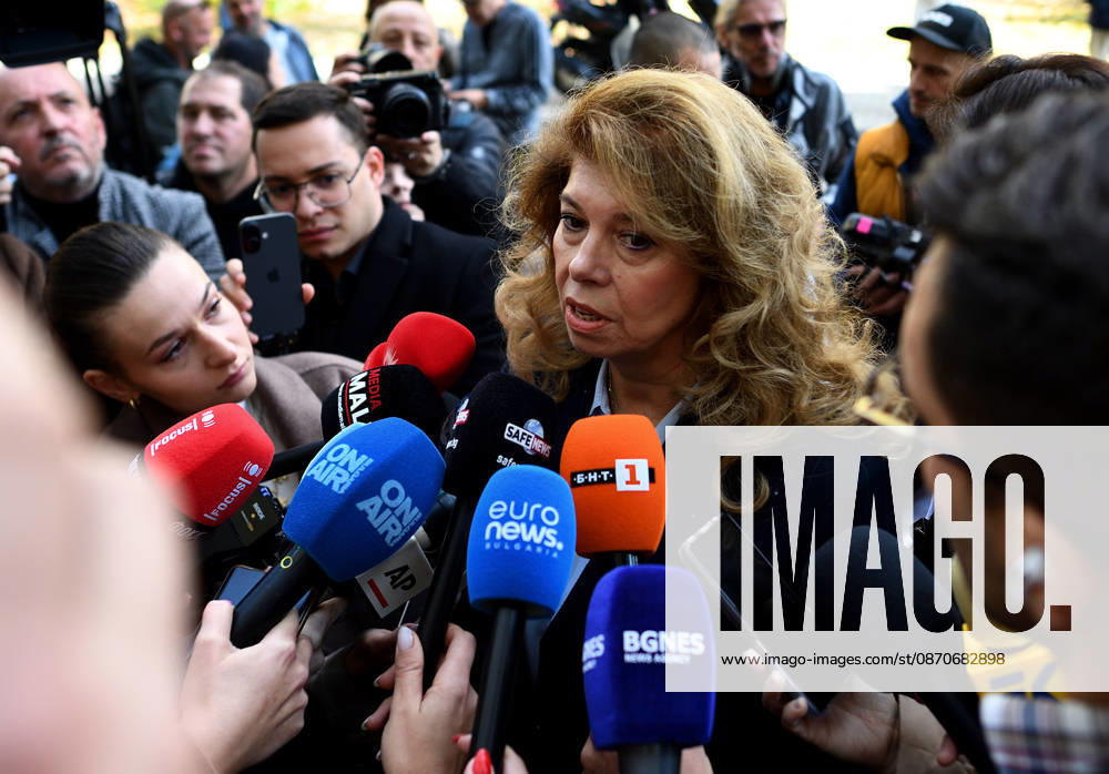 President Elections in Bulgaria Incumbent Bulgarian President Iliana Iotova speaks with journalists after casting her vote in the first round of the presidential election in Sofia, Bulgaria, October 25, 2026. Nearly 6.6 million eligible voters are set to elect the seventh president of Bulgaria in the first round of voting. Sofia Bulgaria
