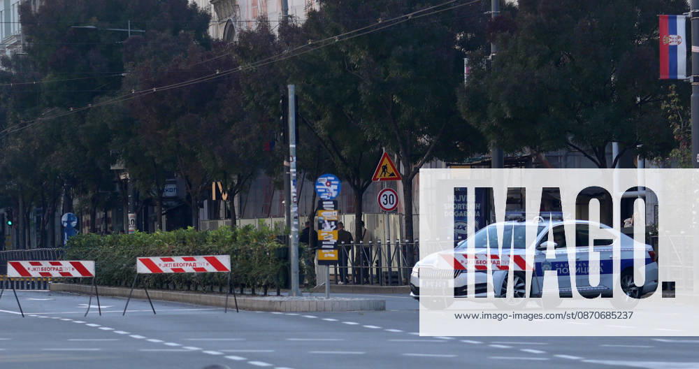 Belgrade Belgrade (Serbia) Politics Elections Many numerous electoral irregularities and incidents during the elections Police blocked street Kralja Milan which leads to RIK (Republican Election Commission) Photo: Aleksandar Djorovic