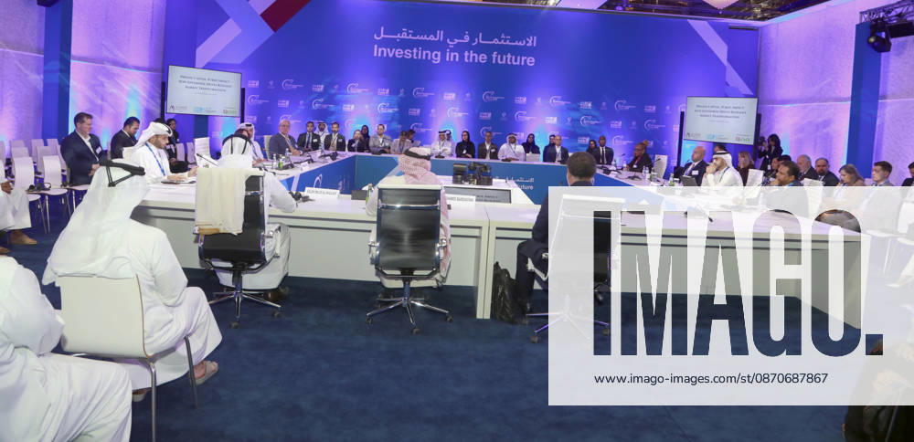 Doha Qatar World Investment Forum Delegates attend a roundtable discussion at the World Investment Forum at the Sheraton Convention Center in Doha, Qatar, on October 25, 2026. The ninth World Investment Forum, organized by UN Trade and Development (UNCTAD) and hosted by Qatar from October 25 to 27 under the theme Investing in the Future, brings together government officials, investors and business leaders to discuss international investment, sustainable development and economic resilience. Doha Baladiyat ad Dawhah Qatar