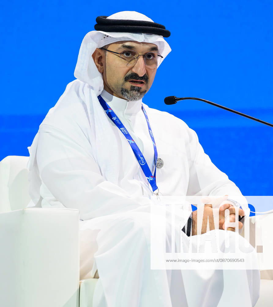 Abdulla Bin Adel Fakhro, Minister of Industry and Commerce of Bahrain speaks during a plenary session following the opening ceremony of the 9th World Investment Forum (WIF 2026). The three-day summit, organized by United Nations Conference on Trade and Development Doha Qatar - ZUMAs197 20261025_aaa_s197_138