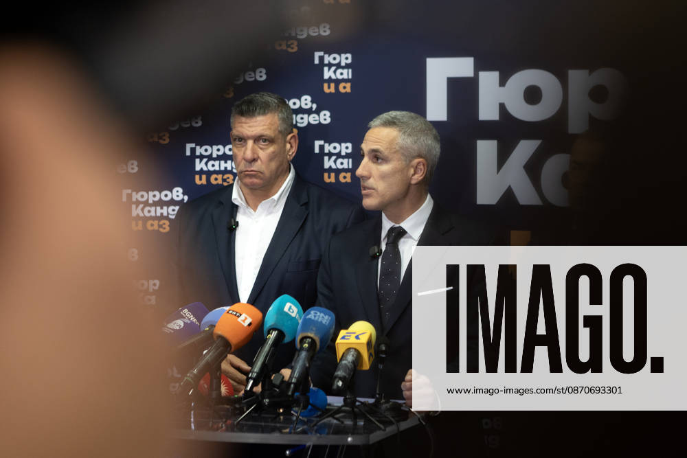 Bulgarian presidential candidate Andrey Gyurov SOFIA, BULGARIA - OCTOBER 25: Bulgarian presidential candidate Andrey Gyurov speaks to the press following the first round of the presidential election, in Sofia, Bulgaria on October 25, 2026. A presidential runoff election is scheduled for November 1, 2026. Hristo Vladev Anadolu Sofia Bulgaria. Editorial use only. Please get in touch for any other usage.