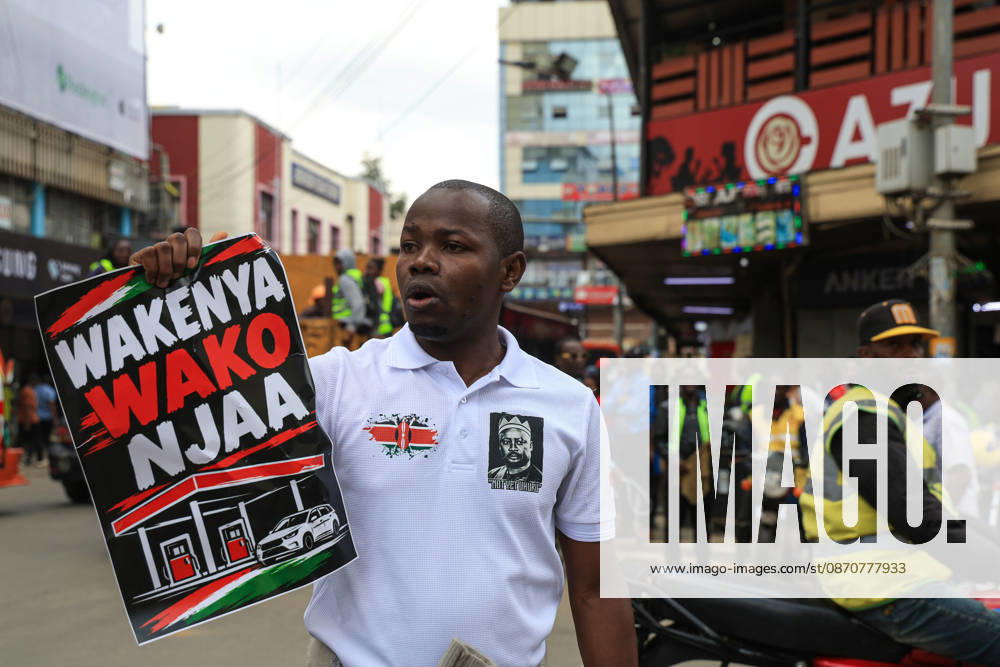 Activists stage demonstration in Kenya s Nairobi NAIROBI, KENYA - OCTOBER 26: Activists take part in a demonstration against a recent increase in fuel prices in Nairobi, Kenya, on October 26, 2026. Demonstrators carry placards, chant slogans and stage street protests to express their opposition to the price increase. Lucas Mukasa Anadolu Nairobi Kenya. Editorial use only. Please get in touch for any other usage.