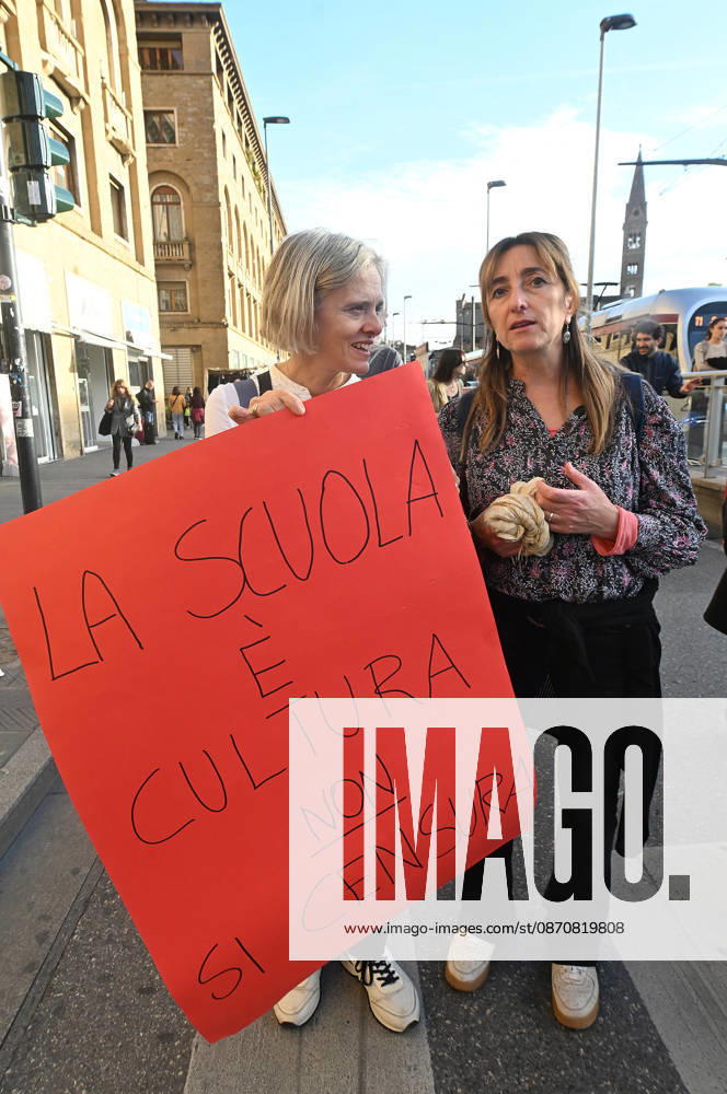 Students protest against the Minister of Education and his school policies, Florence, October 26, 2026 Florence Italy - ZUMAa289 20261026_zia_a289_180