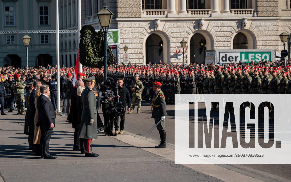 Official celebrations for Austria s National Day 2026 Oath-taking ceremony during the official celebrations for National Day 2026 at Heldenplatz in Vienna, Austria. The photo shows the Vienna City Government at Heldenplatz in Vienna, Austria.