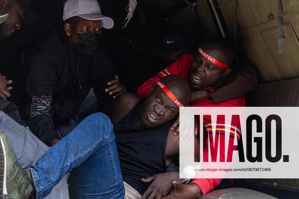 Kenyan human rights activists are arrested during a protest. Protesters demonstrated against rising fuel prices and the cost of living in Nairobi s Central Business District, calling for lower fuel prices and the removal of fuel taxes. Nairobi Kenya - ZUMAs197 20261026_aaa_s197_325