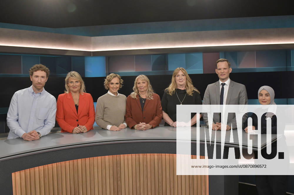 Louis Klamroth, Katarina Schickling, Caren Miosga, Petra Köpping, Yvonne Lissel, Hendrik Streeck, and Dilek Erusta on the ARD talk show *hart aber fair* at the Adlershof Studio in Berlin, October 26, 2026 Foto:xM.xBehrensx xFuturexImagex hart_fair2610_6001