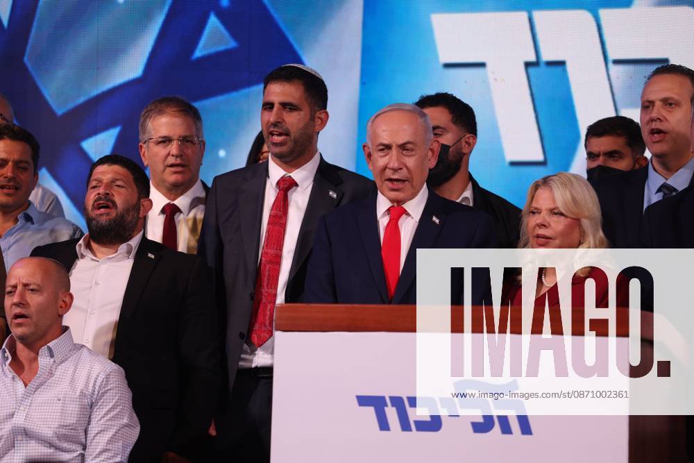 Netanyahu addresses Likud supporters WEST JERUSALEM, OCTOBER 28, 2026: Israeli Prime Minister and Likud party leader Benjamin Netanyahu addresses supporters at the partys election headquarters in West Jerusalem following the release of exit polls and preliminary results from Israels parliamentary elections held on October 27. WEST JERUSALEM Israel