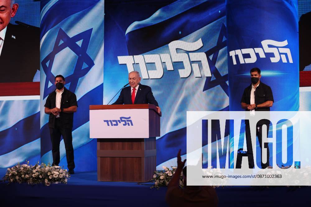 Netanyahu addresses Likud supporters WEST JERUSALEM, OCTOBER 28, 2026: Israeli Prime Minister and Likud party leader Benjamin Netanyahu addresses supporters at the partys election headquarters in West Jerusalem following the release of exit polls and preliminary results from Israels parliamentary elections held on October 27. WEST JERUSALEM Israel