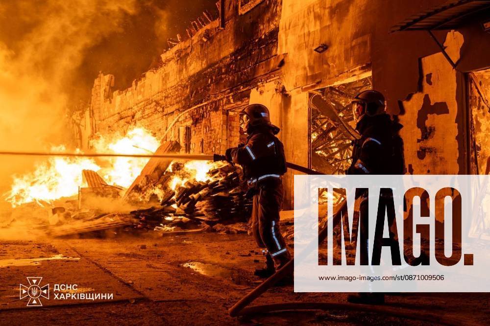5 injured in Russian drone strike on Kharkiv, Ukraine says KHARKIV, UKRAINE - OCTOBER 28: (---- - MANDATORY CREDIT - STATE EMERGENCY SERVICE OF UKRAINE HANDOUT - NO MARKETING NO ADVERTISING CAMPAIGNS - DISTRIBUTED AS A SERVICE TO CLIENTS----) Firefighters work to extinguish a fire following a Russian drone strike in Kharkiv, Ukraine on October 28, 2026. Five people were injured in the attack, which also damaged residential buildings, a business facility and vehicles, according to Ukraine s State Emergency Service. State Emergency Service of Ukraine Handout Anadolu Kharkiv Ukraine. Editorial use only. Please get in touch for any other usage.