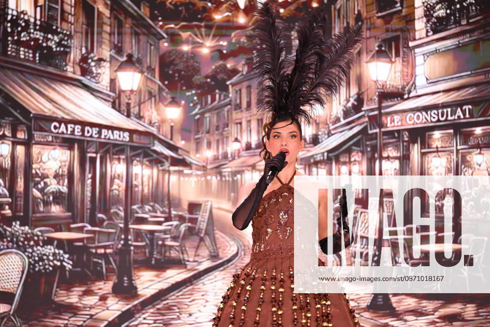 Salon du Chocolat - Paris A model wears a chocolate creation by Christophe Bertrand and Nicolas Morin of La Reine Astrid, designed in collaboration with designer Oriana Sara of Lacienta, during the Chocolate Musical Show at the 31st Salon du Chocolat et de la Pâtisserie – Chocolate Fair at Parc des Expositions Porte de Versailles on October 27, 2026, in Paris, France. Photo by Jana Call me J ABACAPRESS.COM Paris Ile de France France