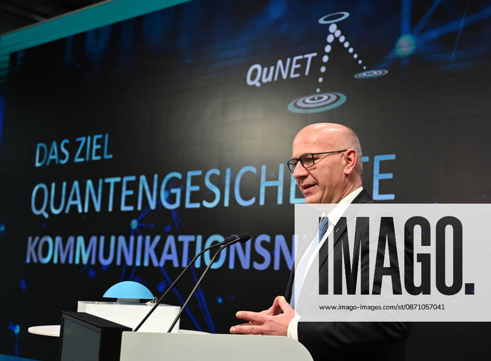 Quantum Communication Network Activated in Berlin BERLIN, GERMANY – OCTOBER 28: Berlin’s Governing Mayor Kai Wegner participates in the activation of a cross-state quantum communication network connecting Bavaria, Thuringia and Berlin at the Fraunhofer Heinrich Hertz Institute (HHI) in Berlin, Germany, on October 28, 2026. The live demonstration marks the culmination of the seven-year QuNET research initiative, which develops highly secure communication systems based on quantum technologies. Volodymyr Sindieiev Anadolu Berlin Germany. Editorial use only. Please get in touch for any other usage.