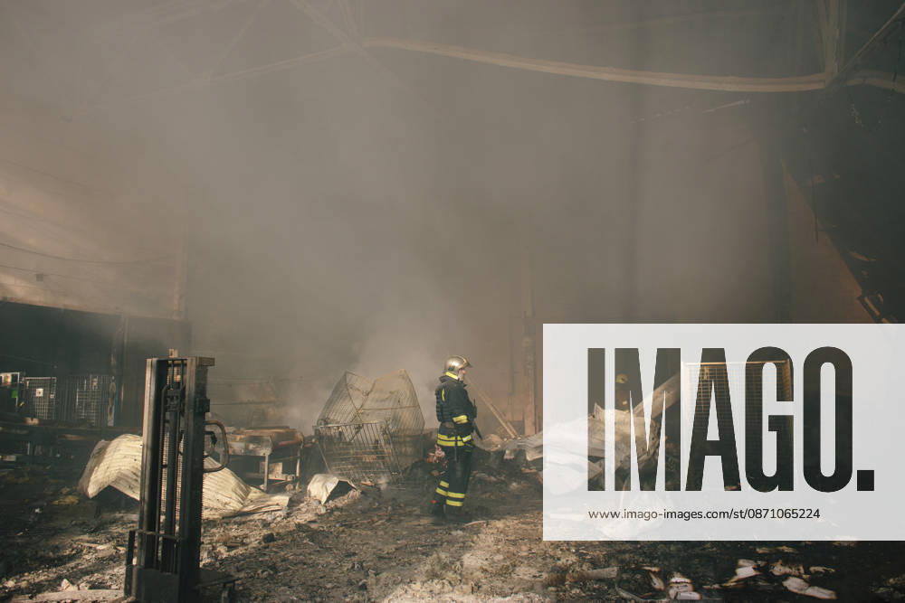 Consequences Of The Attack On Kharkiv A firefighter at the site of one of the burned-out premises in Kharkiv, Ukraine, on October 28, 2026. Kharkiv Ukraine
