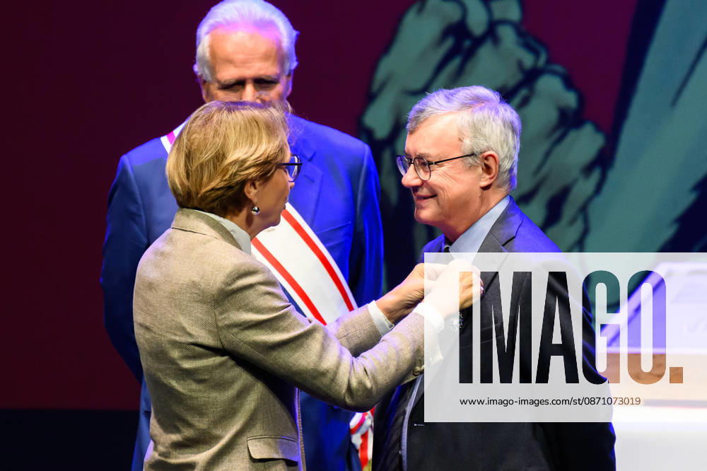 French Ambassador to Italy Anne Marie Descotes was present to present an important award to Professor Alessandro Barbero during the inauguration of the 60th edition of Lucca Comics & Games, Lucca, 28 10 2026 Lucca Italy - ZUMAa289 20261028_zia_a289_146