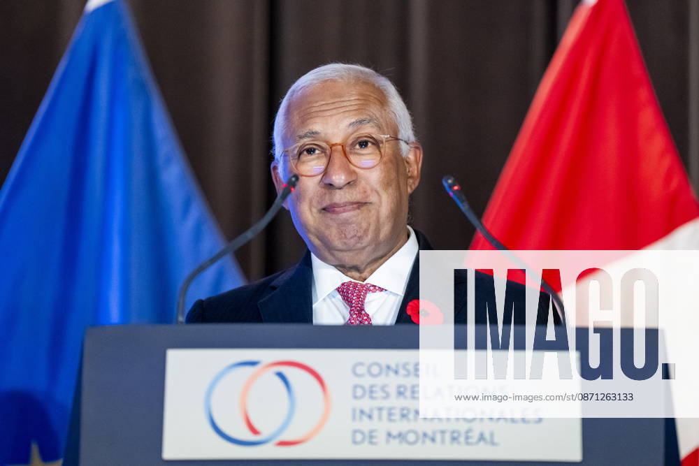 President of the European Council, Antonio Costa, gives remarks at a luncheon ahead of the Canada-EU Summit, in Montreal, on Thursday, Oct. 29, 2026. Montreal CANADA - ZUMAc35_ 20261029_zaf_c35_133