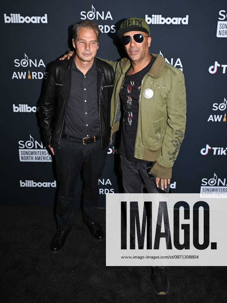 American contemporary artist, activist and founder of OBEY Clothing SHEPARD FAIREY, 56, and American guitarist, singer, songwriter, and political activist TOM MORELLO, 62, attend 2026 (Songwriters of North America) SONA Awards. Los Angeles USA - ZUMAb173 20261029_aap_b173_029