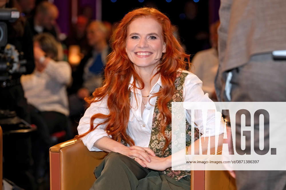 MDR Riverboat herbal expert Michelle Ziegelmann during the taping of the MDR talk show Riverboat on October 30, 2026, at Mediacity Leipzig 20261030ADO0012