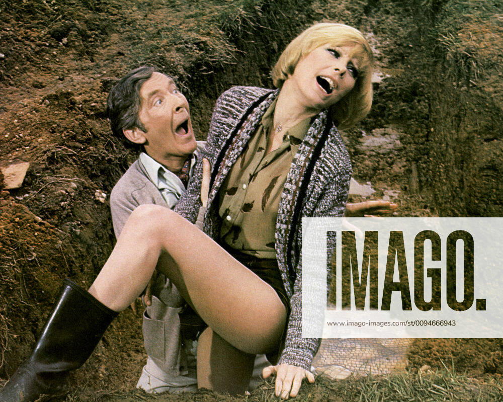 Kenneth Williams & Elke Sommer Characters: Professor Roland Crump & Professor Anna Vooshka Film: Carry On Behind (1976) Director: Gerald Thomas 03 May 1976
