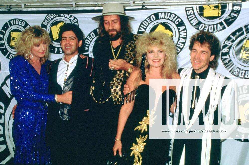 Fleetwood Mac photographed at the MTV Video Music Awards in 1987.