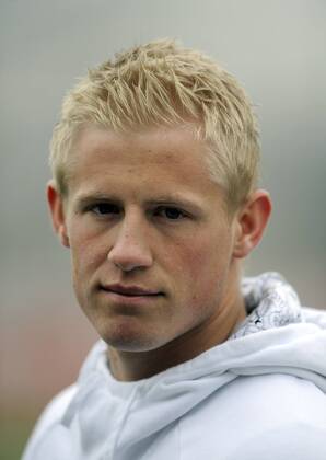 Torwart Kasper Schmeichel (Dänemark Manchester City) -  Fußball Herren Nationalmannschaft 2009, Training Porträt Helsingör
