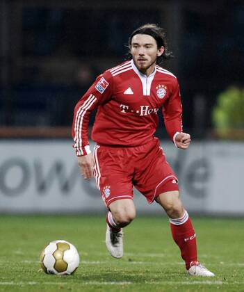 Fußball Bundesliga, 16. Spieltag, 12.12.2009, VfL Bochum - FC Bayern München 1:5; Danijel PRANJIC ( Bayern München)