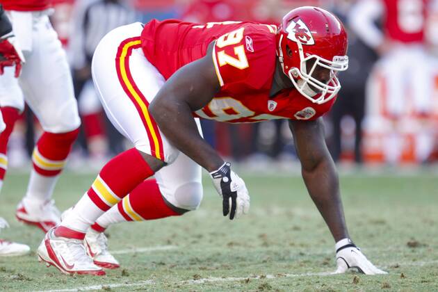 December 24, 2011: Allen Bailey 97 in action during the NFL American Football Herren USA game between the Oakland Raiders and the Kansas City Chiefs at Arrowhead Stadium in Kansas City MO NFL American Football Herren USA 2011: Oakland vs Chiefs DEC 24 - ZUMAc04