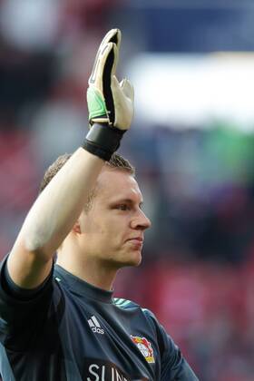 09.03.2013 Fussball Bundesliga FSV Mainz 05 - Bayer 04 Leverkusen Spieltag 25 Fussball Maenner Saison 2012 13 Bernd LENO (Torwart, Bayer 04 Leverkusen - 1) bedankt sich