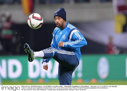Fußball EM-Qualifikation Deutschland - Georgien am 11.10.2015 in der Red Bull Arena in Leipzig Karim Bellarabi ( Deutschland ) xTTx