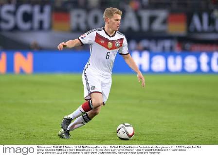 Fußball EM-Qualifikation Deutschland - Georgien am 11.10.2015 in der Red Bull Arena in Leipzig Matthias Ginter ( Deutschland ) xTTx