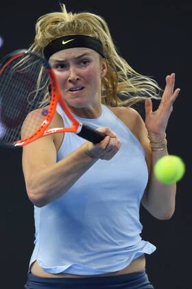 (171006) -- BEIJING, Oct. 6, 2017 -- Elina Svitolina of Ukraine hits a return during the women s singles quarter-final match against Caroline Garcia of France at the China Open tennis tournament in Beijing on Oct. 6, 2017. )(dx) (SP)CHINA-BEIJING-TENNIS-CHINA OPEN(CN) JuxHuanzong