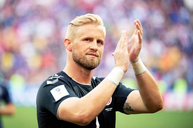 180626 goalkeeper Kasper Schmeichel or Denmark after the FIFA World Cup group stage match between Denmark and France on June 26, 2018 in Moscow Photo Petter Arvidson BILDBYRAN Code PA 92078  Copyright: PETTERxARVIDSON BB180626PA128