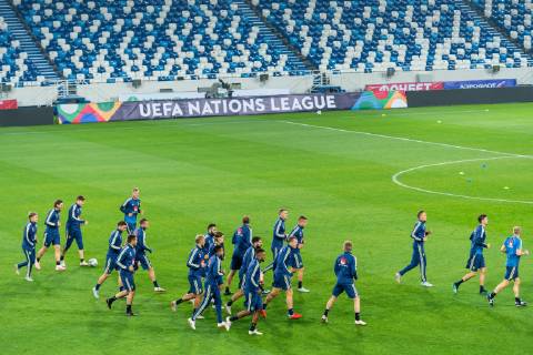 181010 Players of Sweden during a training session on October 10, 2018 in Kaliningrad Photo Petter Arvidson BILDBYR N Code PA 92126  Copyright: PETTERxARVIDSON BB181010PA073