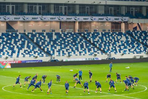 181010 Players of Sweden during a training session on October 10, 2018 in Kaliningrad Photo Petter Arvidson BILDBYR N Code PA 92126  Copyright: PETTERxARVIDSON BB181010PA077