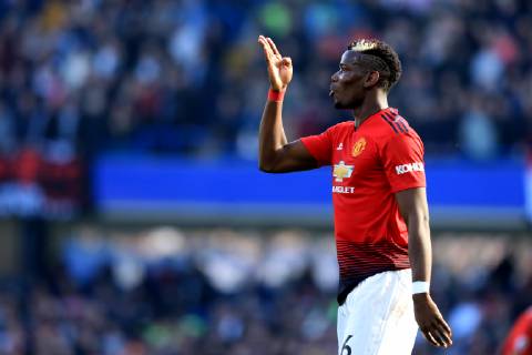 20th October 2018, Stamford Bridge, London, England; EPL Premier League football, Chelsea versus Manchester United ManU Paul Pogba of Manchester United ActionPlus12071341 ShaunxBrooks