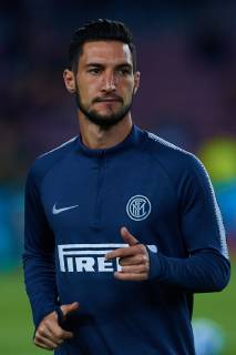 October 24, 2018 - Barcelona, Barcelona, Spain - Matteo Politano of FC Internazionale looks on during the UEFA Champions League group B match between FC Barcelona Barca and FC Internazionale at Camp Nou on October 24, 2018 in Barcelona, Spain FC Barcelona v FC Internazionale - UEFA Champions League Group B  - ZUMAn230 20181024_zaa_n230_1190 Copyright: xSergioxLopezx