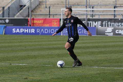 09 02 2019 xmgoodx Frankfurt am Main PSD Bank Arena on Bornheimer Hang Regionalliga South Season 2018 2019 FSV Frankfurt vs. Viktoria Aschaffenburg Nothnagel Dominik 29 FSV Frankfurt test match