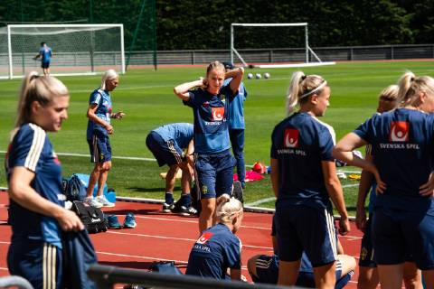 190623 Amanda Ilestedt of Sweden during a training session on June 23, 2019 in Paris Photo Simon Hastegard Image Source Code SH 180083 bbeng football football soccer ladies women women france france world cup world championships 2019 world championship fifa women s world cup 2019 world cup sweden sweden training, Copyright: SIMONxHASTEGARD BB190623SH013