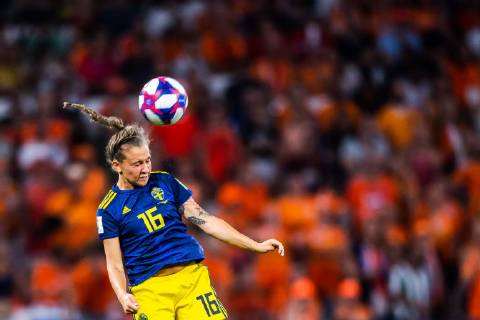 190703 Julia Zigiotti Olme of Sweden during the FIFA Womens World Cup semi final match between Netherlands and Sweden on July 3, 2019 in Lyon Photo Petter Arvidson Photo Agency Code PA 180100 bbeng soccer football soccer womens women women france france world championships 2019 world championships world championship fifa 2019 world cup semi-final semi-final knockout stage sweden sweden netherlands netherlands, Copyright: PETTERxARVIDSON BB190703PA123