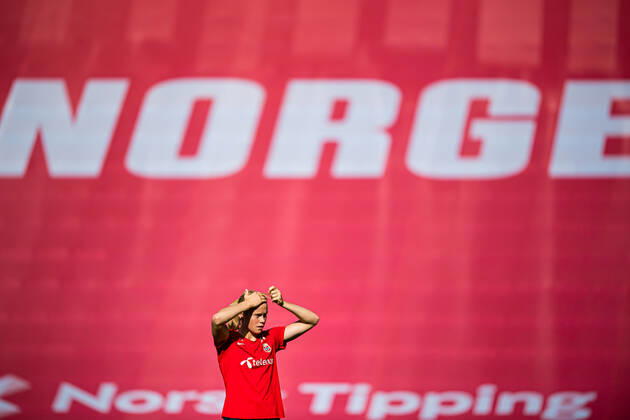 200918 Julie Blakstad of the Norwegian womens national football team during a training session on September 18, 2020 in Oslo Photo Marius Simensen BILDBYRAN Cop 238 bbeng dam em kval em kvalifisering kvinnor em kvalik football fotball fotboll norge norway soccer training training träning uefa euro qualifier, Copyright: MARIUSxSIMENSEN BB200918BB140