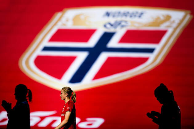 200918 Julie Blakstad of the Norwegian womens national football team during a training session on September 18, 2020 in Oslo Photo Marius Simensen BILDBYRAN Cop 238 bbeng dam em kval em kvalifisering kvinnor em kvalik football fotball fotboll norge norway soccer training training träning uefa euro qualifier, Copyright: MARIUSxSIMENSEN BB200918BB686