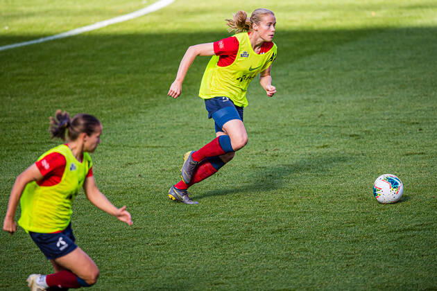 200919 Julie Blakstad of the Norwegian womens national football team during a training session on September 19, 2020 in Oslo Photo Marius Simensen BILDBYRAN Cop 238 bbeng dam em kval em kvalifisering kvinnor em kvalik football fotball fotboll norge norway soccer training training träning uefa euro qualifier, Copyright: MARIUSxSIMENSEN BB200919BB095