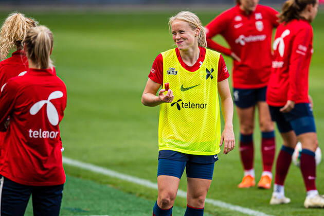 200920 Julie Blakstad of the Norwegian womens national football team during a training session on September 20, 2020 in Oslo Photo Marius Simensen BILDBYRAN Cop 238 bbeng dam em kval em kvalifisering Women em kvalik football fotball fotboll norge norway soccer training training träning uefa euro qualifier, Copyright: MARIUSxSIMENSEN BB200920BB238